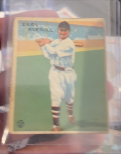 1933 Goudey #194 Earl Averill — front