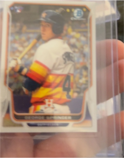2014 Bowman Chrome #323 George Springer — front