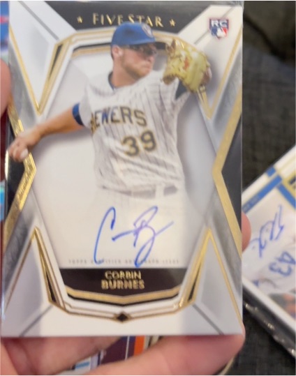 2019 Topps Five Star #FSA-CB Corbin Burnes — front