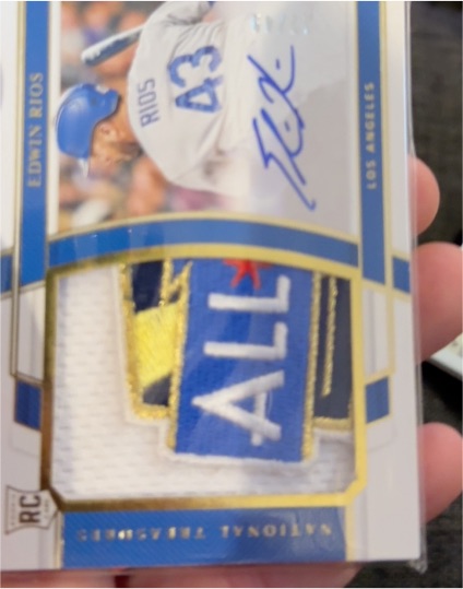 2020 Panini National Treasures #43 Edwin Rios — front