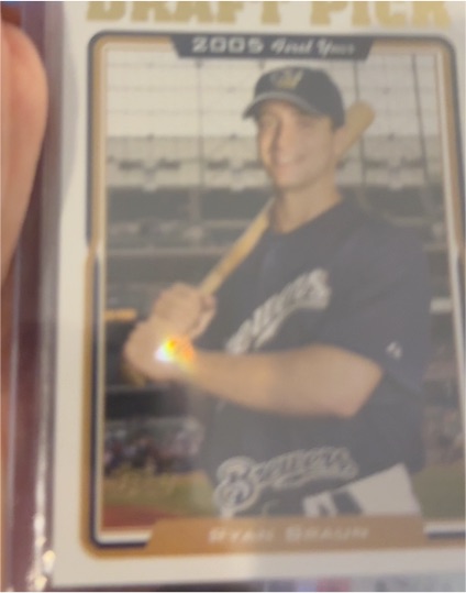 2005 Topps Chrome Draft Pick #UH198 Ryan Braun — front