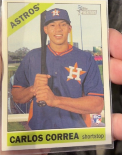 2015 Topps Heritage #563 Carlos Correa — front