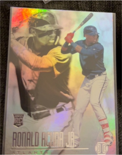 2018 Panini Chronicles Illusions #14 Ronald Acuna Jr. — front