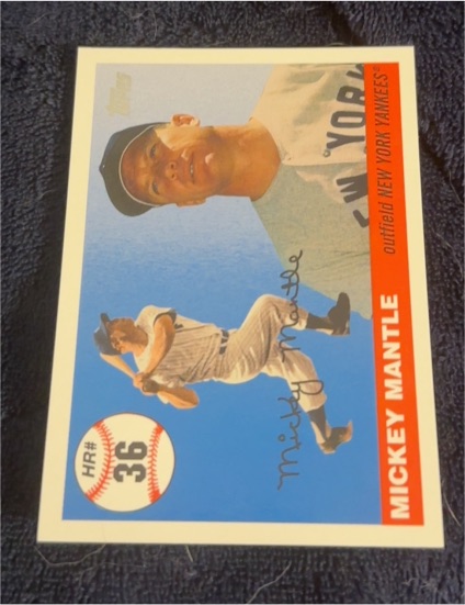 2006 Topps Multi-Year Issue Home Run History #MHR36 Mickey Mantle — front