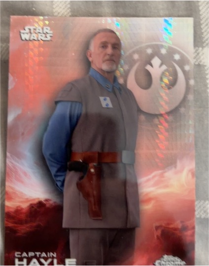 2025 Topps Chrome Star Wars #18 Captain Hayle — front