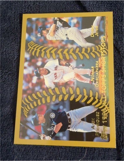 1999 Topps #452 All-Topps Alex Rodriguez, Derek Jeter, Nomar Garciaparra — front