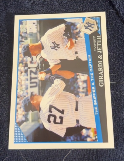 2009 Topps Update #UH69 Joe Girardi & Derek Jeter — front