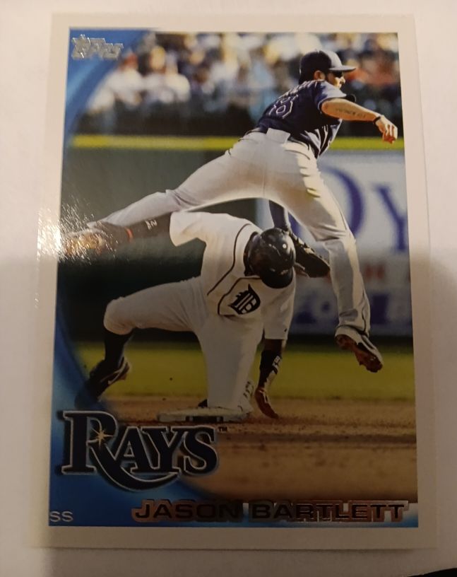 2010 Topps #438 Jason Bartlett Tampa Bay Rays — front