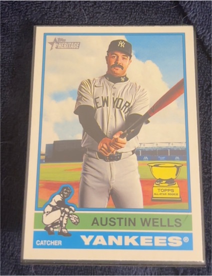 2025 Topps Heritage #441 Austin Wells — front