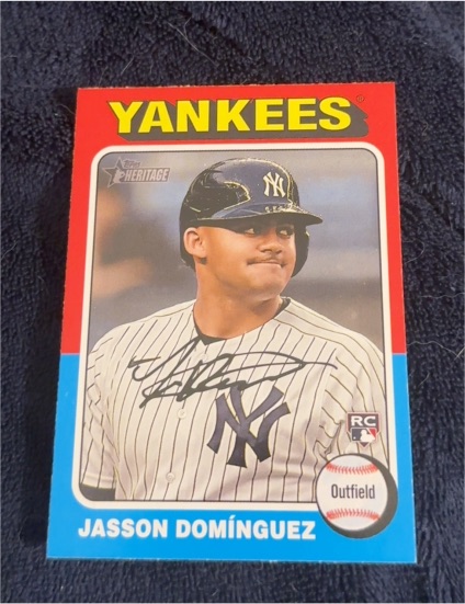 2024 Topps Heritage #399 Jasson Domínguez — front