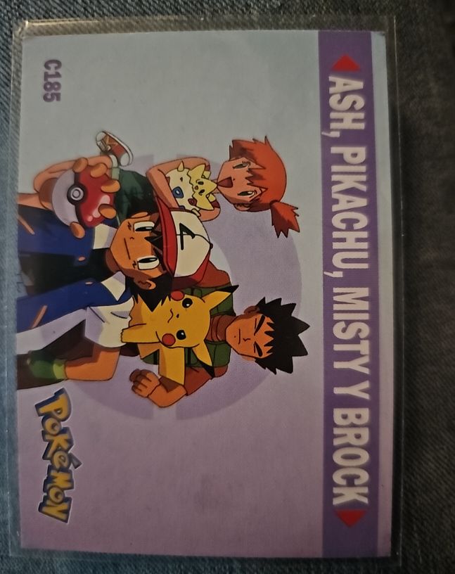 1999 Pokemon C185 Ash, Pikachu, Misty y Brock — front