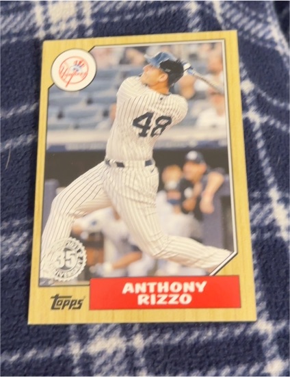 2022 Topps Series 1 1987 Topps Baseball 35th Anniversary #T87-58 Anthony Rizzo — front