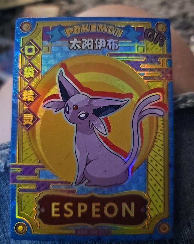 Espeon Eif Baby KDJL-GR-018 Chinese Pokemon Card — front