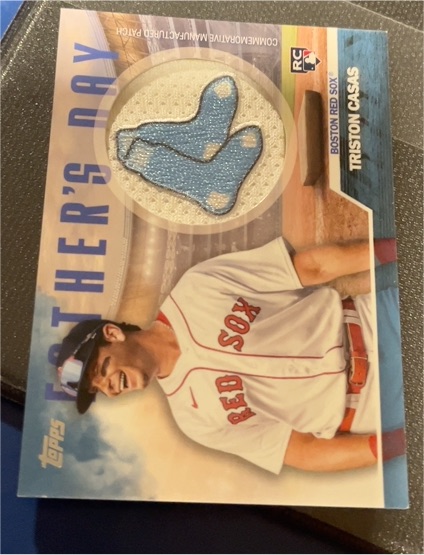 2023 Topps Series 2 Father's Day Commemorative Patch #FD-TC Triston Casas — front