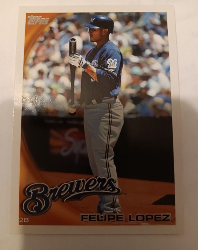 2010 Topps #19 Felipe Lopez Milwaukee Brewers — front