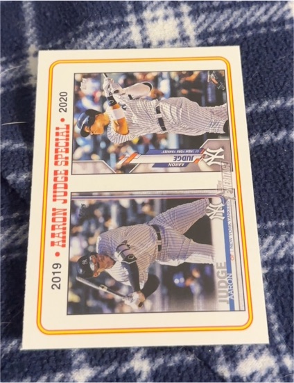 2023 Topps Heritage #3 Aaron Judge Special 2019-2020 — front