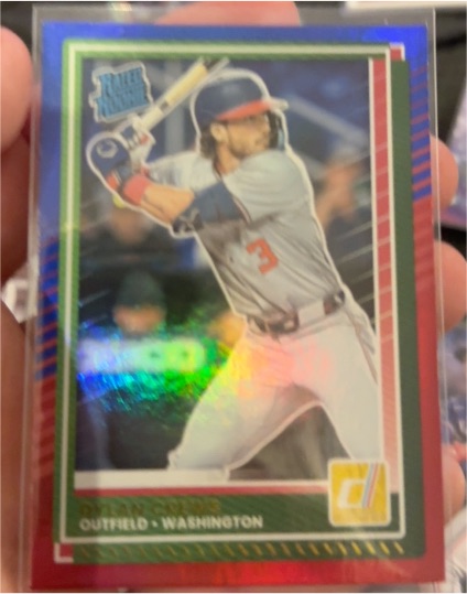 2025 Donruss Red and Blue Foil #unknown Washington Nationals Player — front