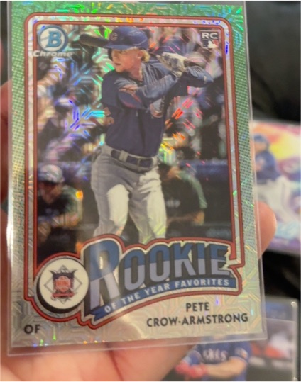 2024 Bowman Chrome Rookie of the Year Favorites #ROY-13 Pete Crow-Armstrong — front