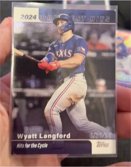 2025 Topps Series 1 #GH-27 Wyatt Langford — front