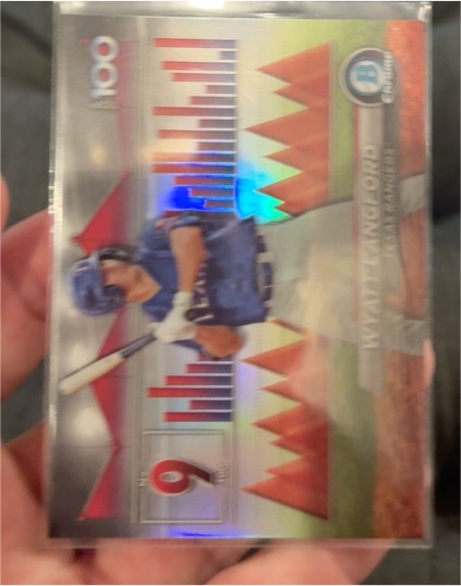 2024 Bowman Chrome Top 100 #BTP-9 Wyatt Langford — front