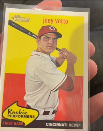 2008 Topps Heritage Rookie Performers #RP4 Joey Votto — front
