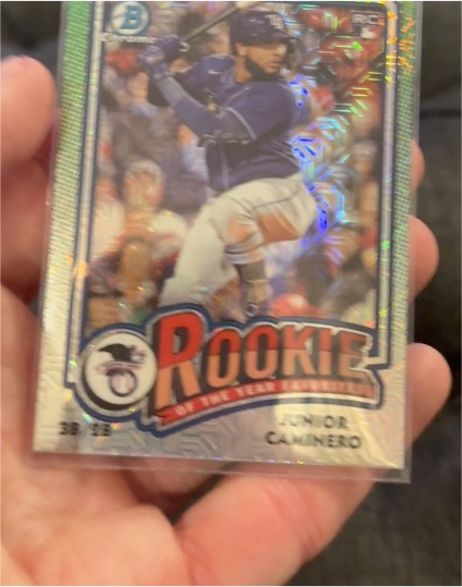 2024 Bowman Chrome Rookie Of The Year #ROY-8 Junior Caminero — front