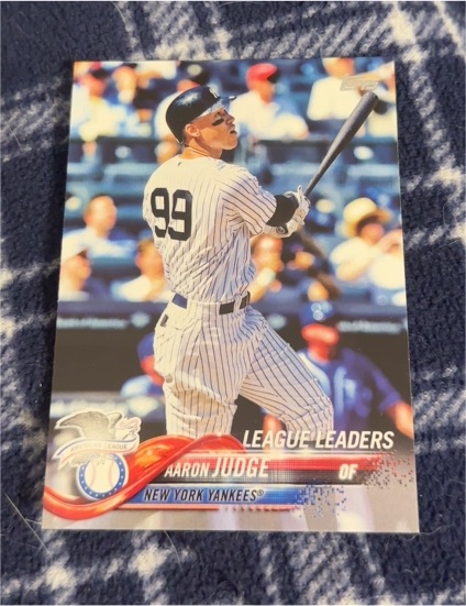 2018 Topps Series 1 #193 Aaron Judge League Leaders — front