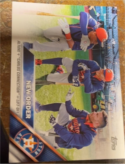 2016 Topps #170 New Order Jose Altuve Carlos Correa Carlos Gomez Houston Astros — front