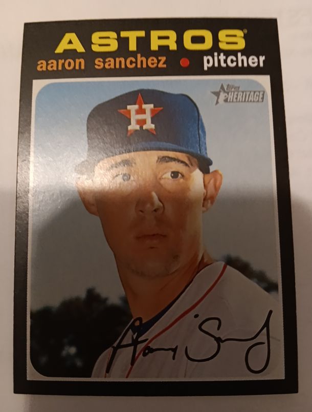 2020 Topps Heritage #243 Aaron Sanchez — front