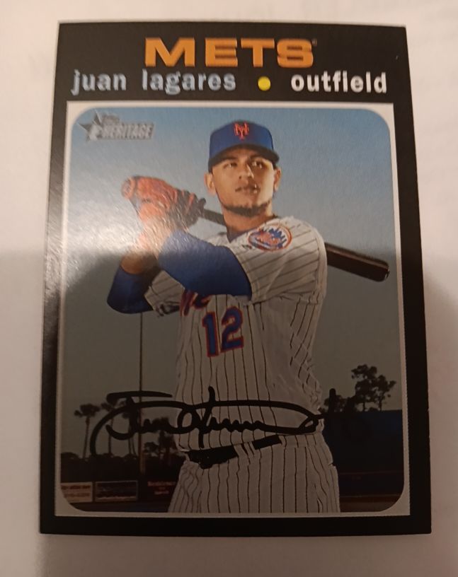 2020 Topps Heritage #208 Juan Lagares — front