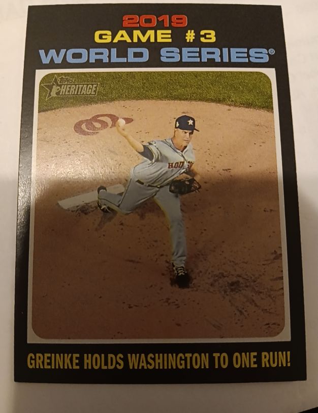 2020 Topps Heritage #329 Zack Greinke — front