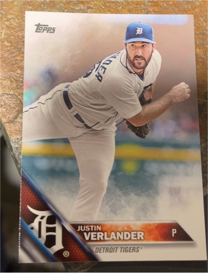 2016 Topps #255 Justin Verlander — front