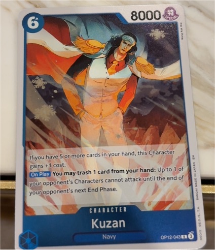 2020 One Piece OP12-043 Kuzan Legacy of the Master — front