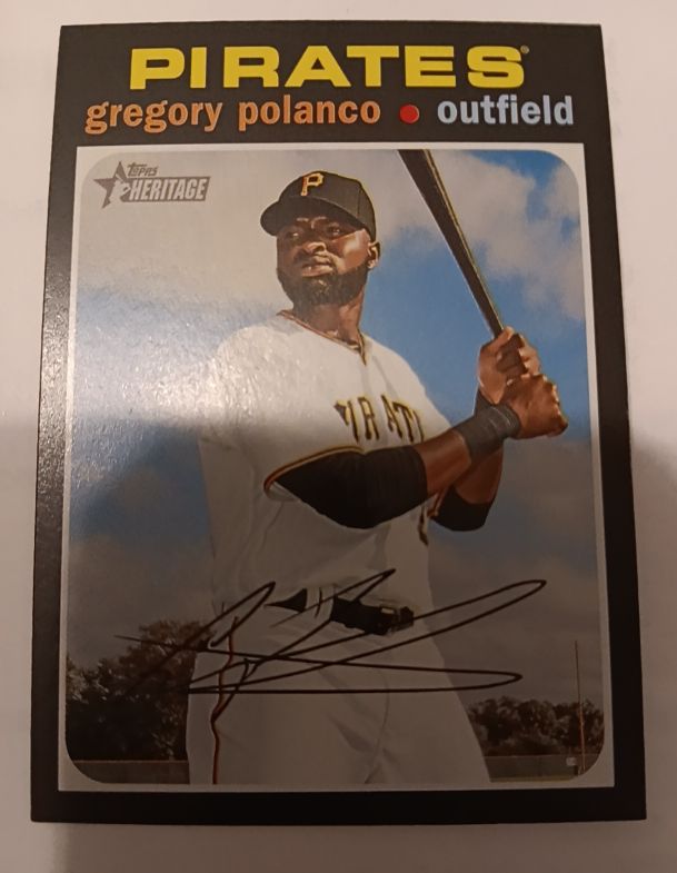2020 Topps Heritage #273 Gregory Polanco Pittsburgh Pirates — front