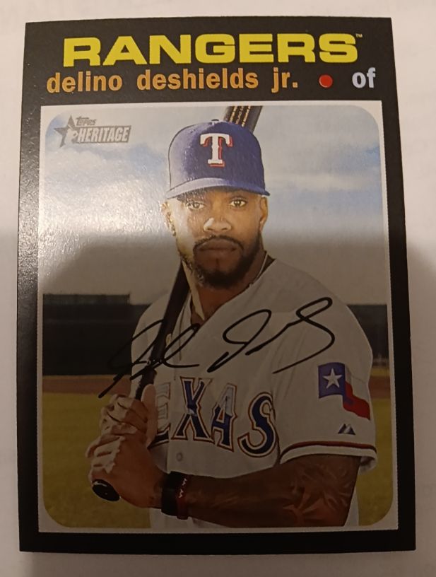 2020 Topps Heritage #266 Delino DeShields Jr. — front