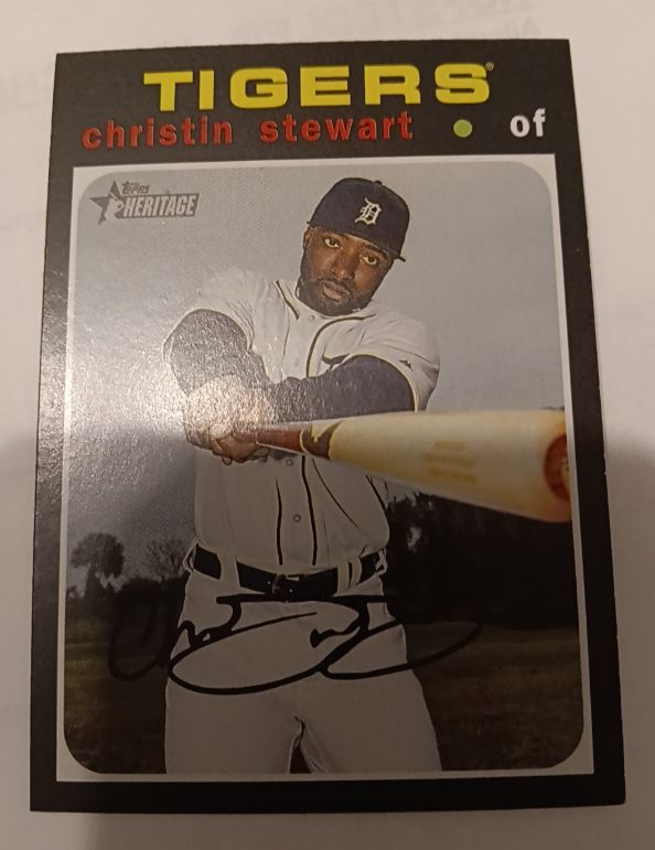 2020 Topps Heritage #85 Christin Stewart — front