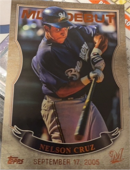2016 Topps MLB Debut #MLBD-8 Nelson Cruz — front