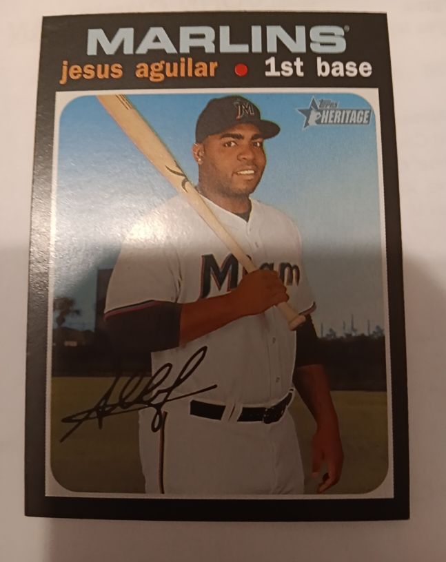 2020 Topps Heritage #246 Jesus Aguilar — front