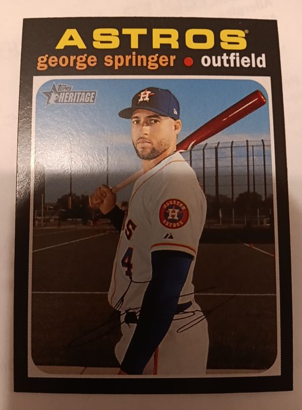 2020 Topps Heritage #244 George Springer — front