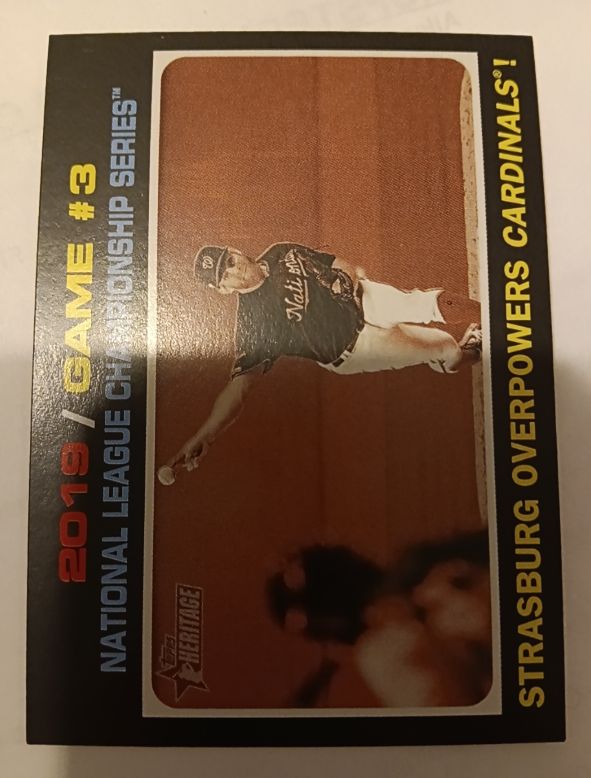 2020 Topps Heritage #204 Stephen Strasburg — front