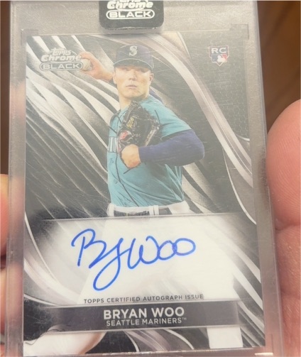 2024 Topps Chrome Black #CBA-BW Bryan Woo — front