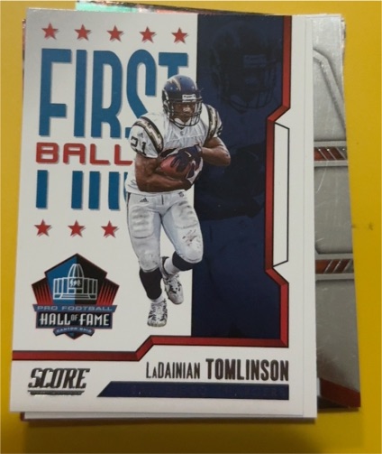 2023 Panini Score First Ballot #7 LaDainian Tomlinson — front
