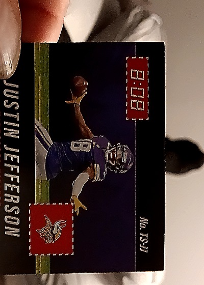 2021 Panini Prestige Time Stamped #TS-JJ Justin Jefferson — back