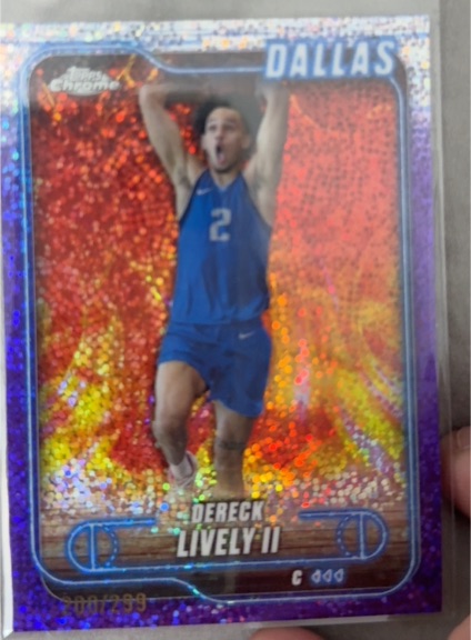 2024-25 Topps Chrome #114 Dereck Lively II — front