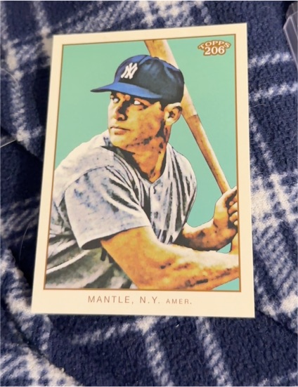 2009 Topps 206 #154 Mickey Mantle — front