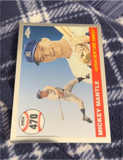 2006 Topps Chrome #MHR470 Mickey Mantle — front