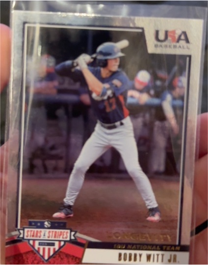 2019 Panini USA Baseball Stars & Stripes #48 Bobby Witt Jr. — front