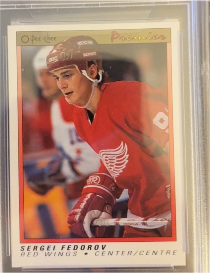 1990-91 O-Pee-Chee Premier #30 Sergei Fedorov — front