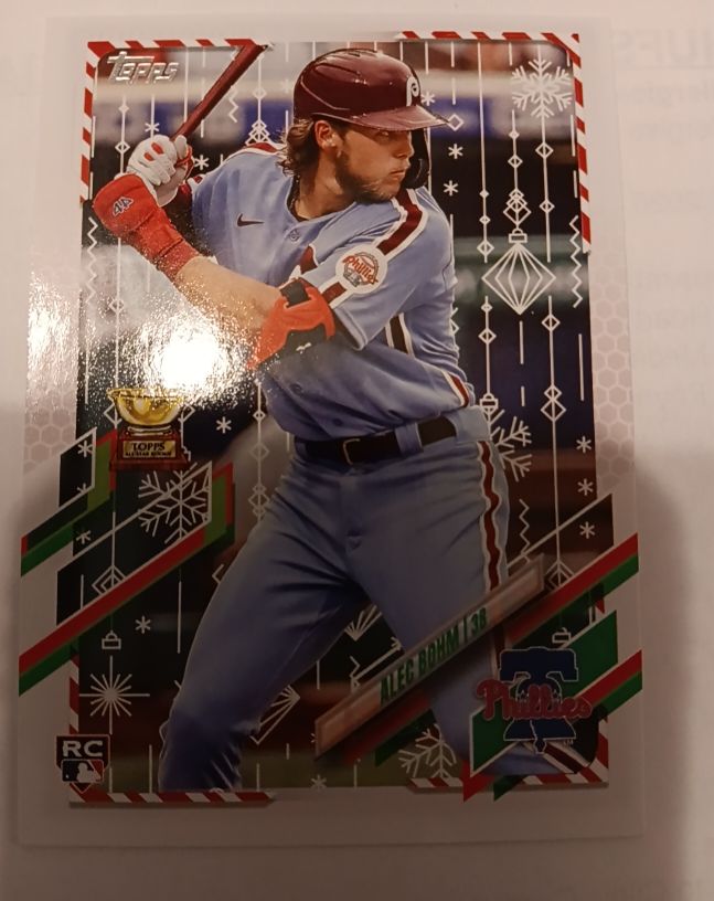 2021 Topps Holiday #HW212 Alec Bohm — front