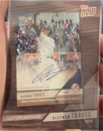 2019 Topps Now Review #TN-4 Gleyber Torres — front